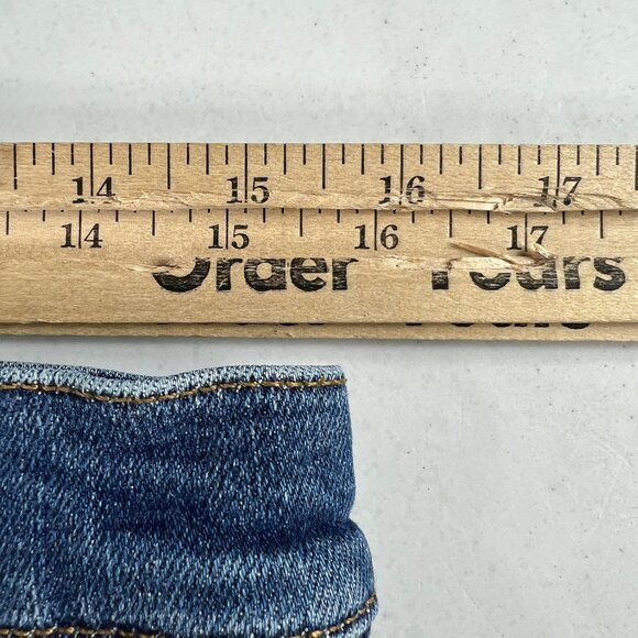 Re/Done Jeans Womens 31x31* 90s High Rise Loose Straight Jetty Blue Denim Tag 30 - Picture 16 of 16